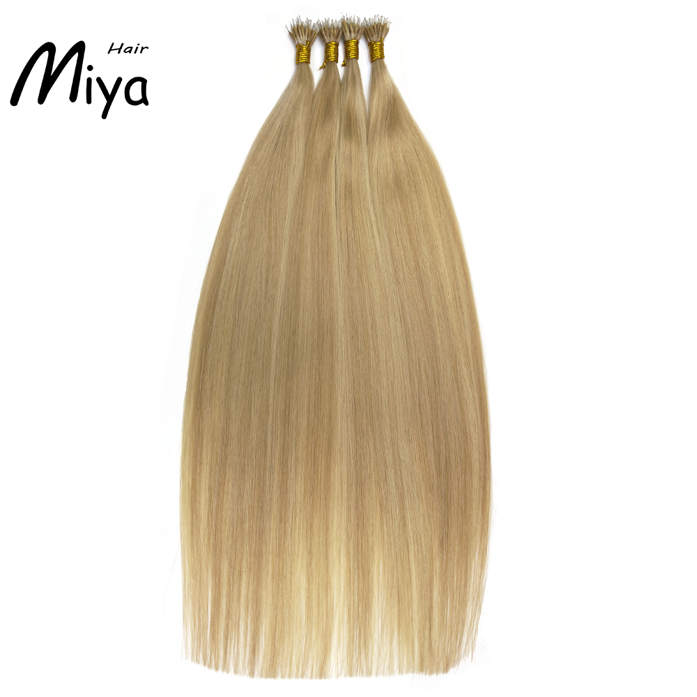 Piano Hair Highlight Virgin Hair Nano Ring Hair Best Quality Double Drawn 100% Cuticle Aligned Human Hair From One Donor 16-30inch Nano Bead Hair Extensions Nano Hair