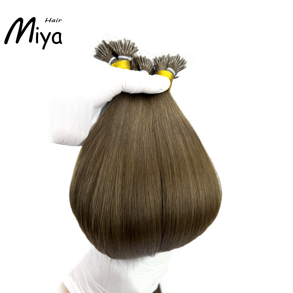 Brown Hair Virgin Hair Nano Ring Hair Best Quality Double Drawn 100% Cuticle Aligned Human Hair From One Donor 16-30inch Nano Bead Hair Extensions Nano Hair