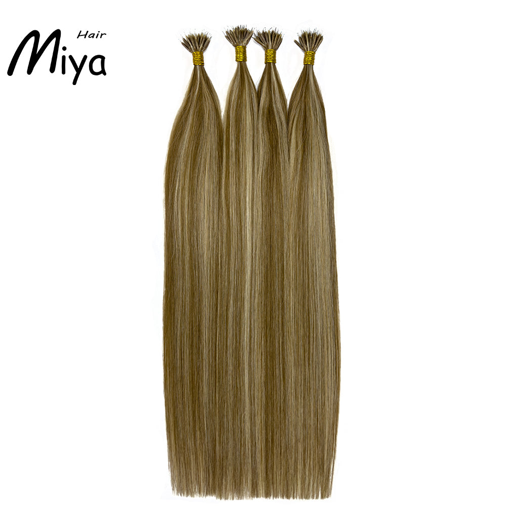 Piano Nano Highlight Virgin Hair Nano Ring Hair Best Quality Double Drawn 100% Cuticle Aligned Human Hair From One Donor 16-30inch Nano Bead Hair Extensions Nano Hair
