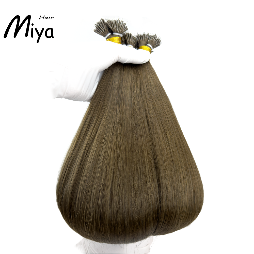 Brown Hair Virgin Hair Nano Ring Hair Best Quality Double Drawn 100% Cuticle Aligned Human Hair From One Donor 16-30inch Nano Bead Hair Extensions Nano Hair