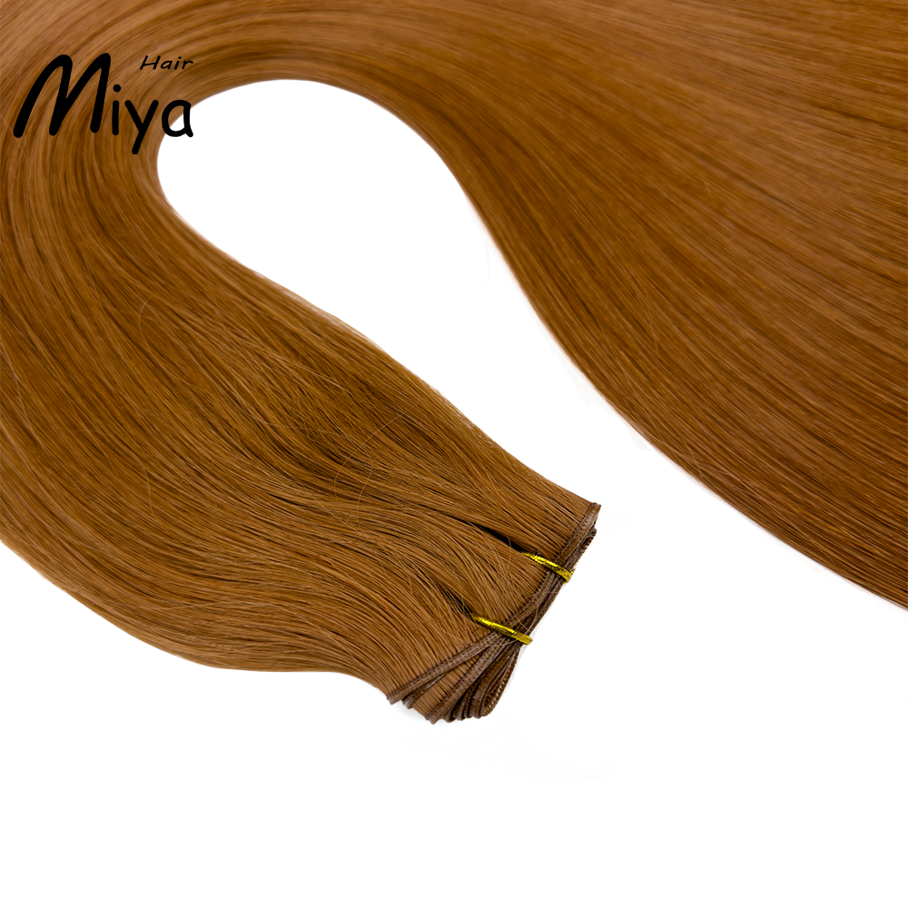 Copper Hair #33 Genius Weft Best Quality Double Drawn 100% Cuticle Aligned Human Hair From One Donor 16-30inch Hair Extensions