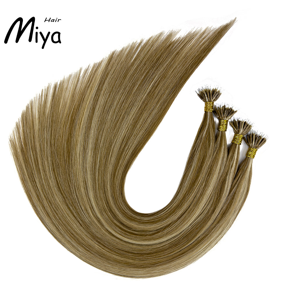 Piano Nano Highlight Virgin Hair Nano Ring Hair Best Quality Double Drawn 100% Cuticle Aligned Human Hair From One Donor 16-30inch Nano Bead Hair Extensions Nano Hair
