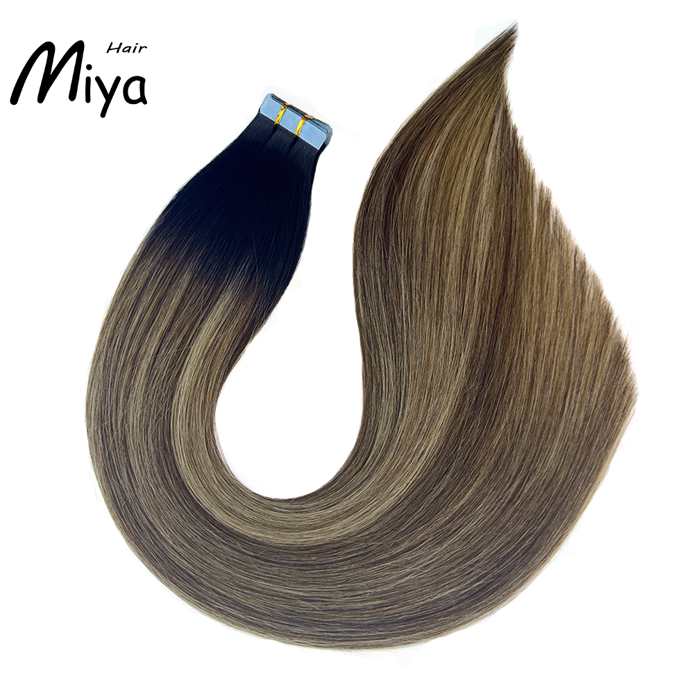 Balayage Tape Hair Tape Ins Best Quality Double Drawn 100% Cuticle Aligned Human Hair From One Donor 16-30inch Tape In Hair
