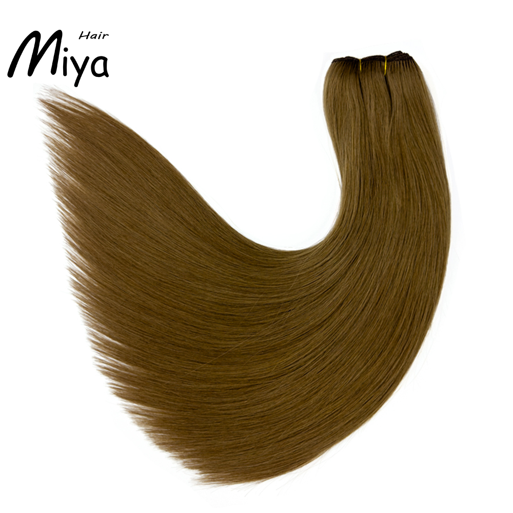 Brown Hair Bundles Best Quality Double Drawn 100% Cuticle Aligned Human Hair Extensions From One Donor Machine Weft Volume Weft Hair Weft Hair Bundles