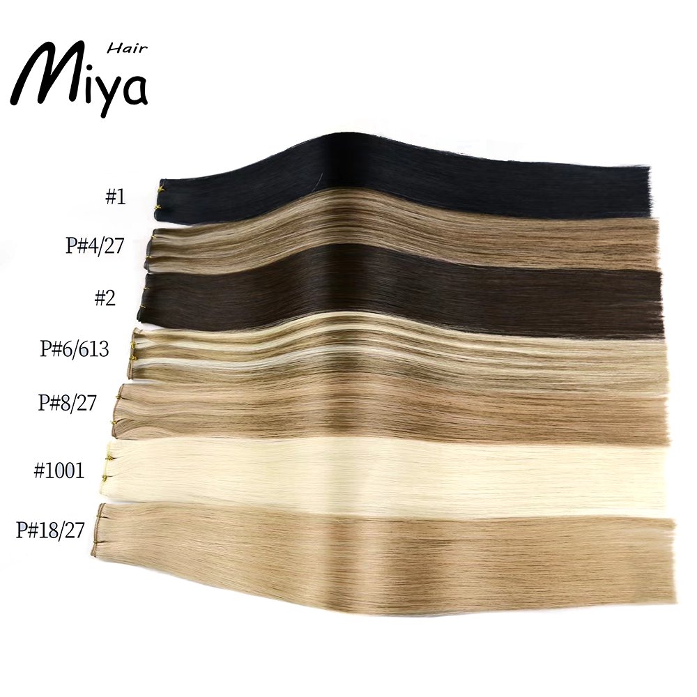 The Best Quality Double Drawn Genius Weft 100% Cuticle Aligned Human Hair From One Donor 18-24inch Hair Extensions Unprocessed Hair