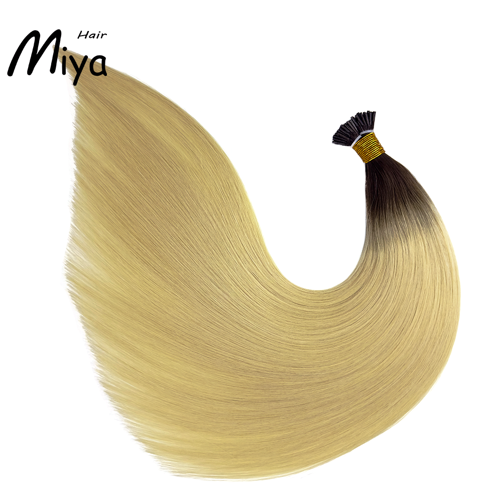 Ombre Blonde I Tip Hair Best Quality Double Drawn 100% Cuticle Aligned Human Hair From One Donor 16-30inch