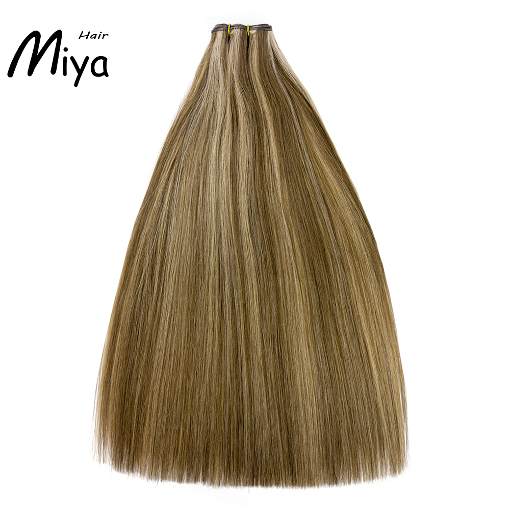 Piano Hair Highlight Extensions Blonde Genius Weft Best Quality Double Drawn 100% Cuticle Aligned Human Hair From One Donor 16-30inch Extensions
