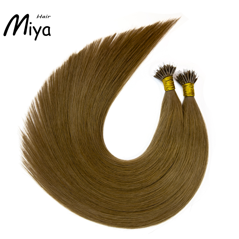 Light Brown Nano Virgin Hair Nano Ring Hair Best Quality Double Drawn 100% Cuticle Aligned Human Hair From One Donor 16-30inch Nano Bead Hair Extensions Nano Hair