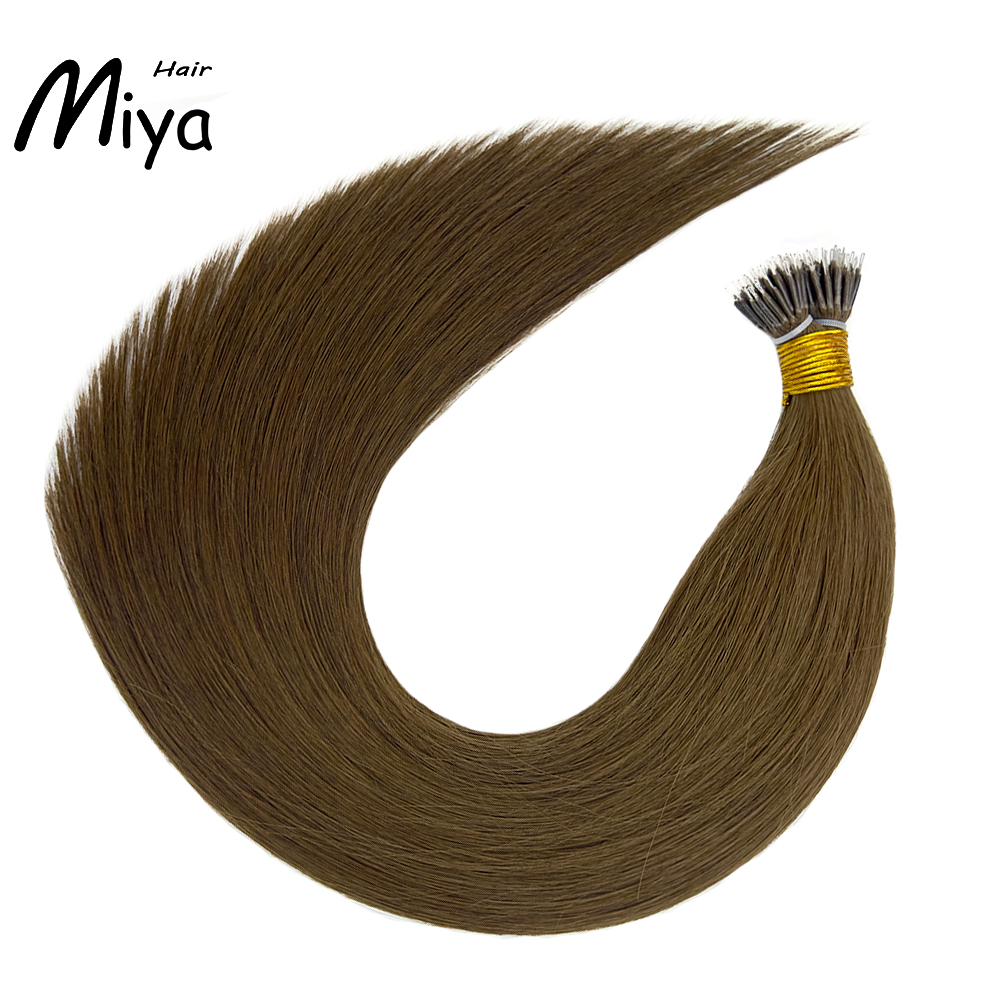 Dark Brown Nano Virgin Hair Nano Ring Hair Best Quality Double Drawn 100% Cuticle Aligned Human Hair From One Donor 16-30inch Nano Bead Hair Extensions Nano Hair