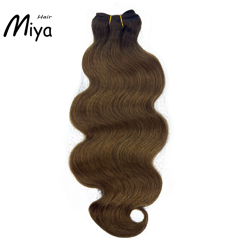 Ombre Weft Brown Bundles Dark Root Body Wave Best Quality Double Drawn 100% Cuticle Aligned Human Hair Extensions From One Donor Machine Weft Volume Weft Hair Weft Hair Bundles
