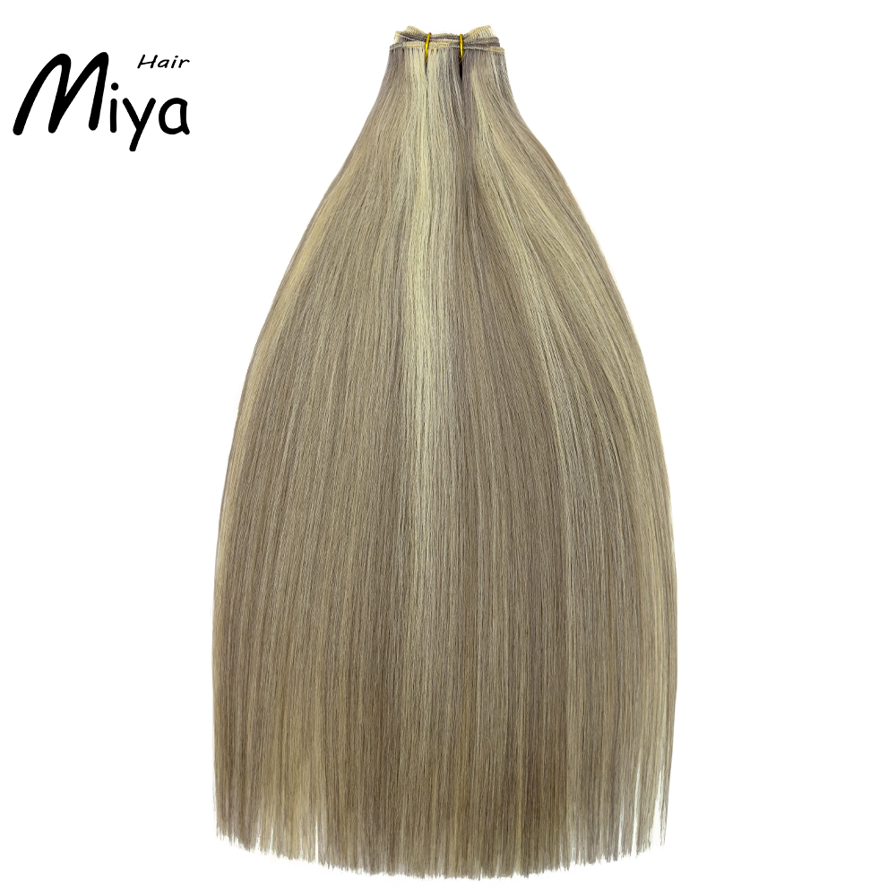 Piano Extension Highlight Bundles Blonde Hair Best Quality From One Donor Double Drawn 100% Cuticle Aligned Human Hair Extensions Machine Weft Volume Weft Hair Bundles