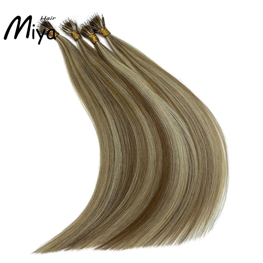 Piano Nano Highlight Virgin Hair Nano Ring Hair Best Quality Double Drawn 100% Cuticle Aligned Human Hair From One Donor 16-30inch Nano Bead Hair Extensions Nano Hair