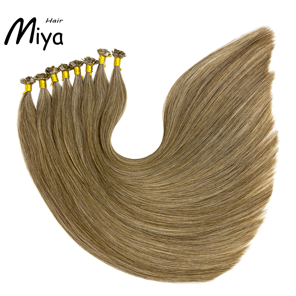 Mixed Hair Keratin Hair Virgin Hair Best Quality Double Drawn 100% Cuticle Aligned Human Hair From One Donor 16-30inch Flat Tip Hair Unprocessed Hair