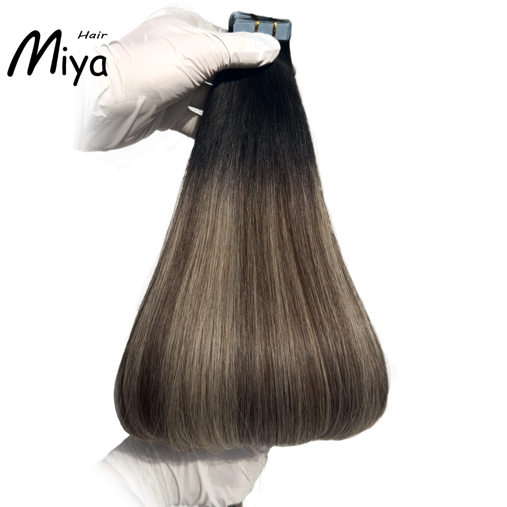 Balayage Tape Hair Tape Ins Best Quality Double Drawn 100% Cuticle Aligned Human Hair From One Donor 16-30inch Tape In Hair
