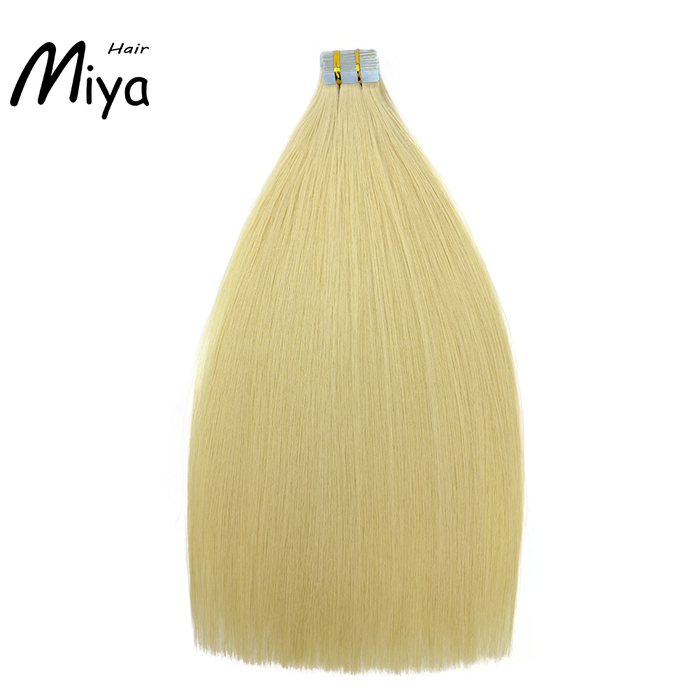 Blonde #613 Virgin Hair Tape Ins Best Quality Double Drawn 100% Cuticle Aligned Human Hair From One Donor Tape Hair 16-30inch Tape In Hair