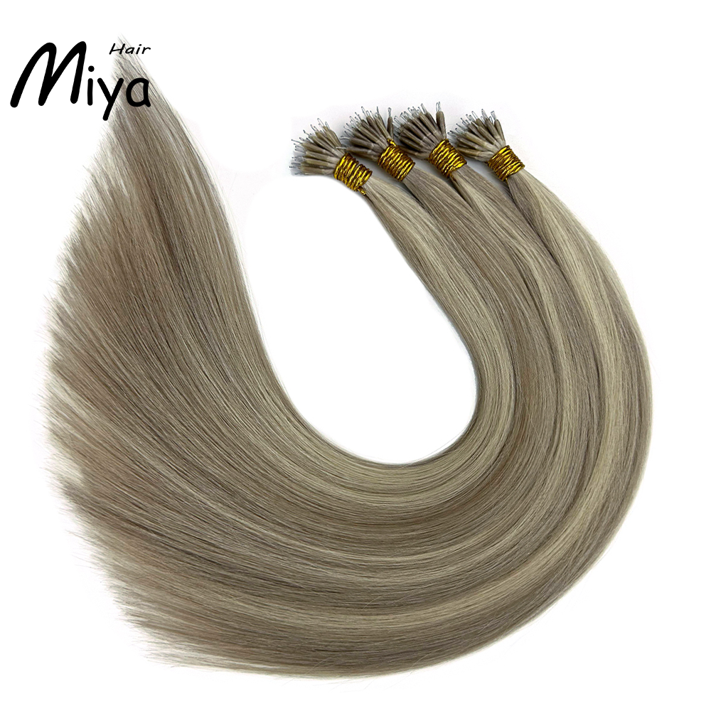 Piano Nano Highlight Hair Virgin Hair Nano Ring Hair Best Quality Double Drawn 100% Cuticle Aligned Human Hair From One Donor 16-30inch Nano Bead Hair Extensions Nano Hair