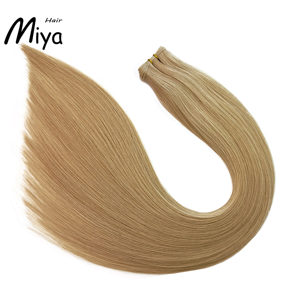 Piano Hair Highlight Blonde Genius Weft Best Quality Double Drawn 100% Cuticle Aligned Human Hair Extensions 16-30inch From One Donor Remy Hair Virgin Hair