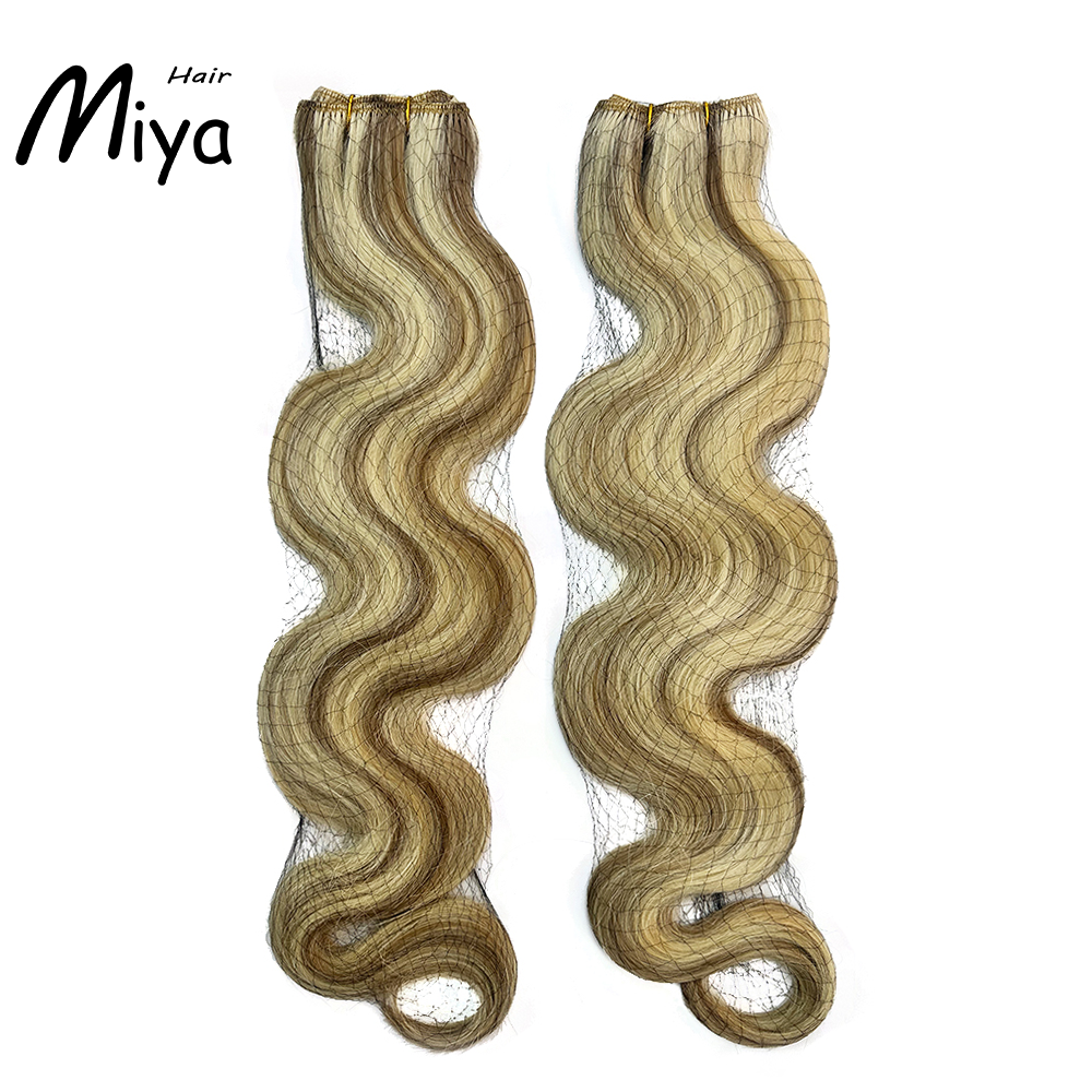 Piano Extensions Highlight Weft Blonde Hair Body Wave Bundles Best Quality From One Donor Double Drawn 100% Cuticle Aligned Human Hair Extensions Machine Weft Volume Weft Hair Weft Hair Bundles