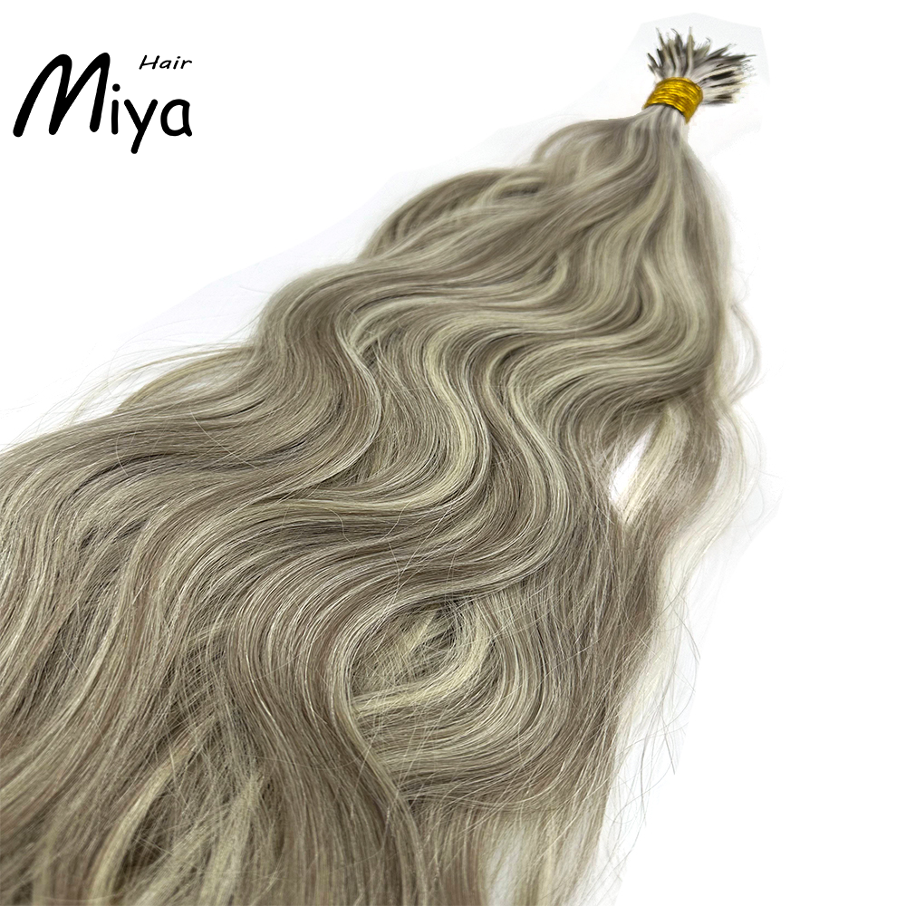 Piano Nano Highlight Natural Straight Virgin Hair Nano Ring Hair Best Quality Double Drawn 100% Cuticle Aligned Human Hair From One Donor 18-24inch Nano Bead Hair Extensions Nano Hair