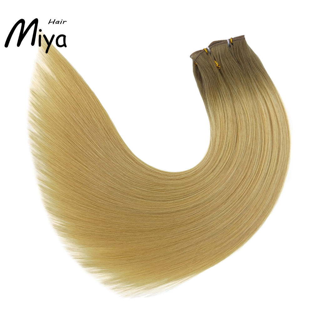 Ombre Hair Blonde Genius Weft Best Quality Double Drawn 100% Cuticle Aligned Human Hair From One Donor 16-30inch Human Hair Extensions