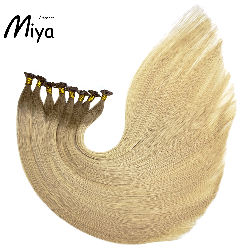 Ombre Extensions Blonde Keratin Hair Best Quality Double drawn 100% Cuticle Aligned Human Hair From One Donor 16-30inch Flat Tip Hair Unprocessed Hair