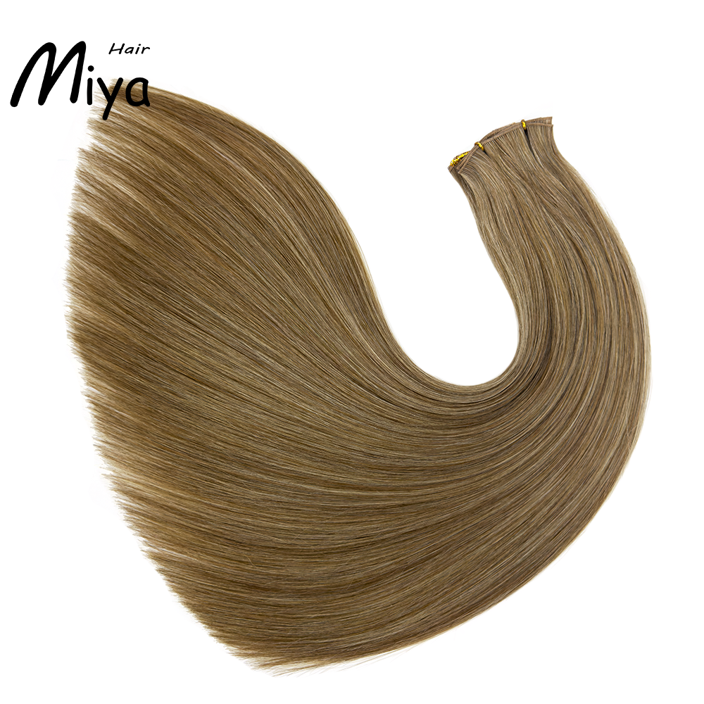 Mixed Color Genius Weft Best Quality Double Drawn 100% Cuticle Aligned Human Hair From One Donor 16-30inch Human Hair Extensions