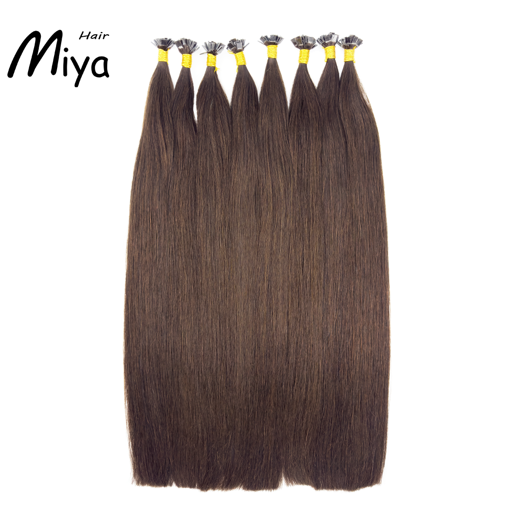 Chocolate Brown Hair #3 Dark Brown Extensions Virgin Hair Keratin Hair Best Quality Double Drawn 100% Cuticle Aligned Human Hair From One Donor 16-30inch Flat Tip Hair Unprocessed Hair