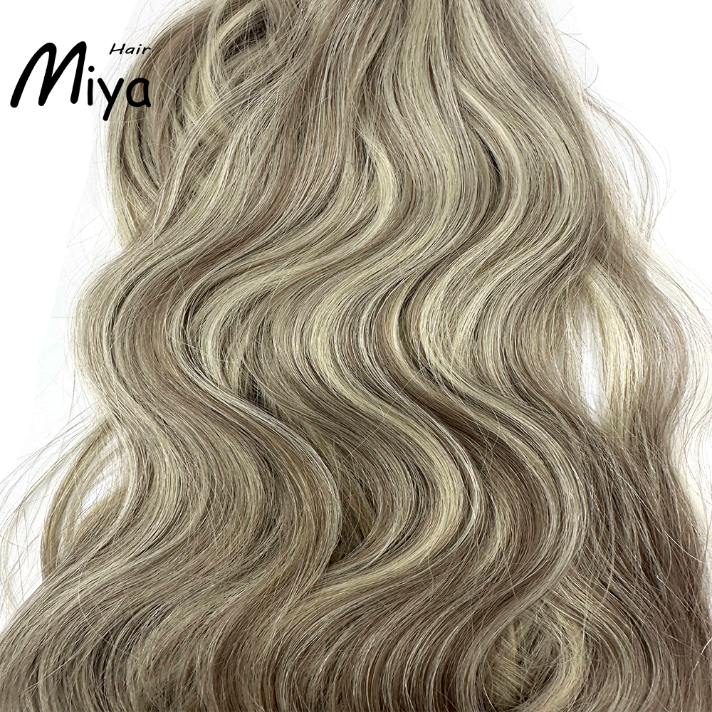Piano Nano Highlight Natural Straight Virgin Hair Nano Ring Hair Best Quality Double Drawn 100% Cuticle Aligned Human Hair From One Donor 18-24inch Nano Bead Hair Extensions Nano Hair