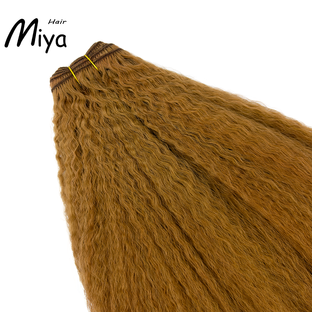 Copper Hair Bundles Highlight Extensions Piano Hair Kinky Straight Bundles Best Quality From One Donor Double Drawn 100% Cuticle Aligned Human Hair Extensions Machine Weft Volume Weft Hair Weft Hair Bundles