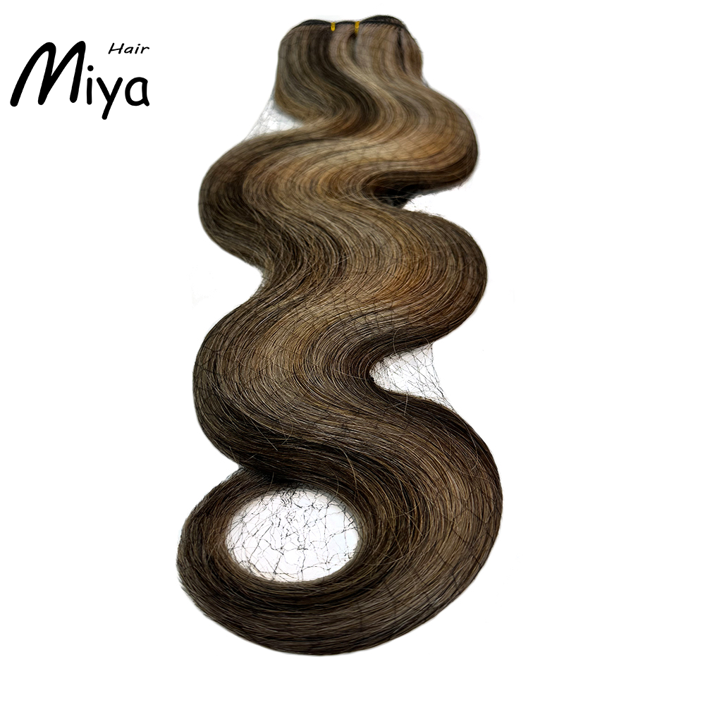 Piano Extensions Highlight Hair Body Wave Bundles From One Donor Best Quality Double Drawn 100% Cuticle Aligned Human Hair Extensions Machine Weft Volume Weft Hair Weft Hair Bundles