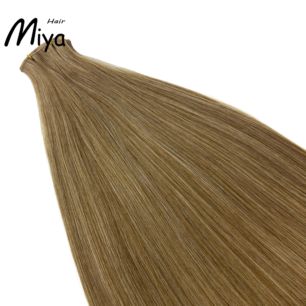 Mixed Color Genius Weft Best Quality Double Drawn 100% Cuticle Aligned Human Hair From One Donor 16-30inch Human Hair Extensions