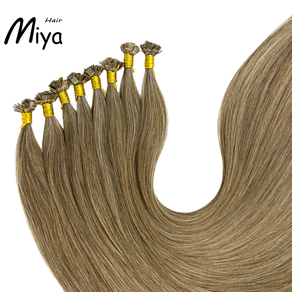 Mixed Hair Keratin Hair Virgin Hair Best Quality Double Drawn 100% Cuticle Aligned Human Hair From One Donor 16-30inch Flat Tip Hair Unprocessed Hair