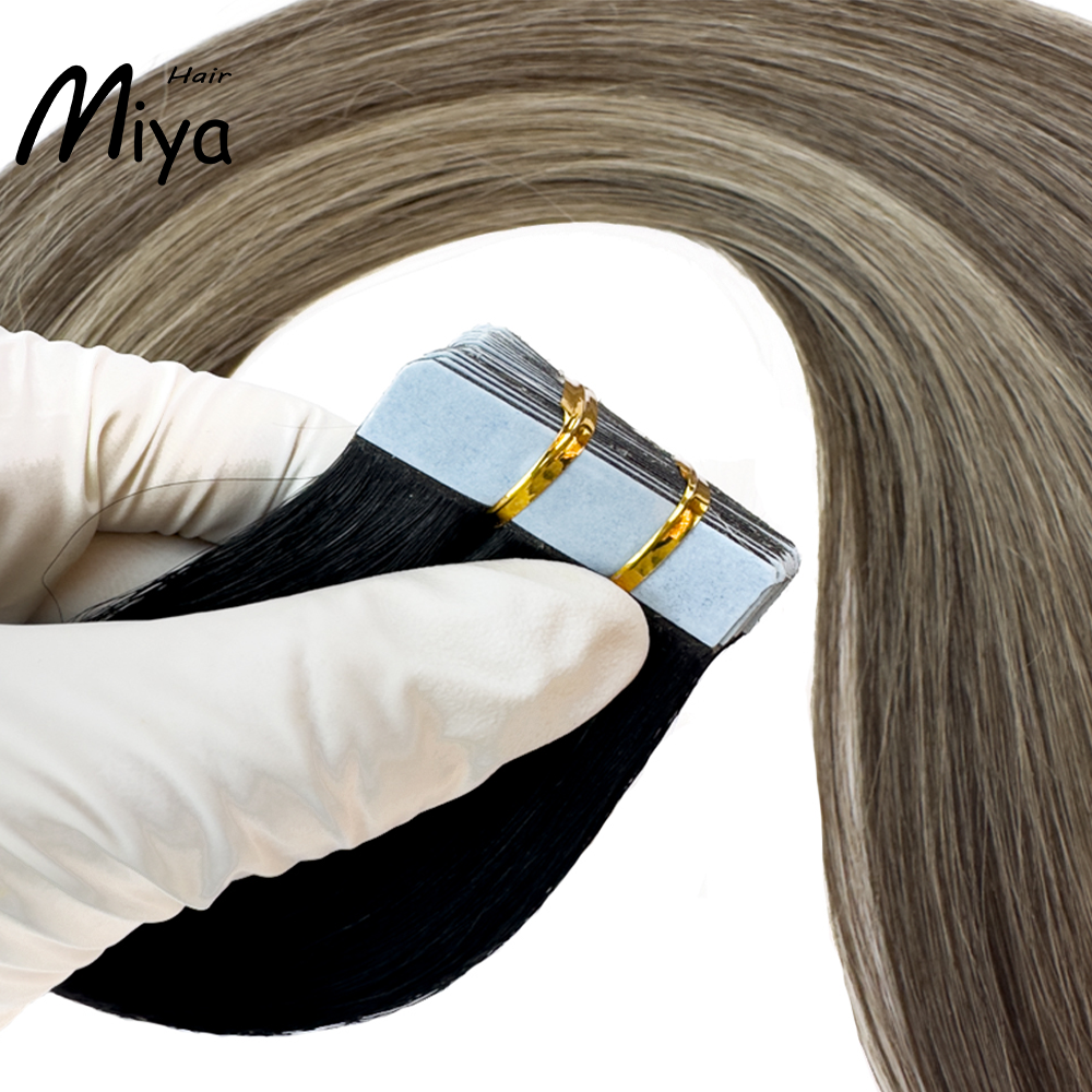 Balayage Tape Hair Tape Ins Best Quality Double Drawn 100% Cuticle Aligned Human Hair From One Donor 16-30inch Tape In Hair