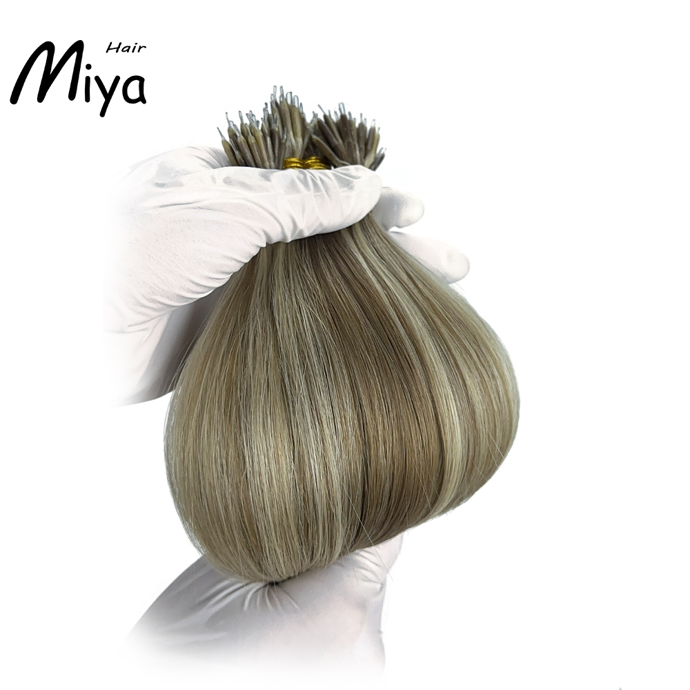 Piano Nano Highlight Virgin Hair Nano Ring Hair Best Quality Double Drawn 100% Cuticle Aligned Human Hair From One Donor 16-30inch Nano Bead Hair Extensions Nano Hair