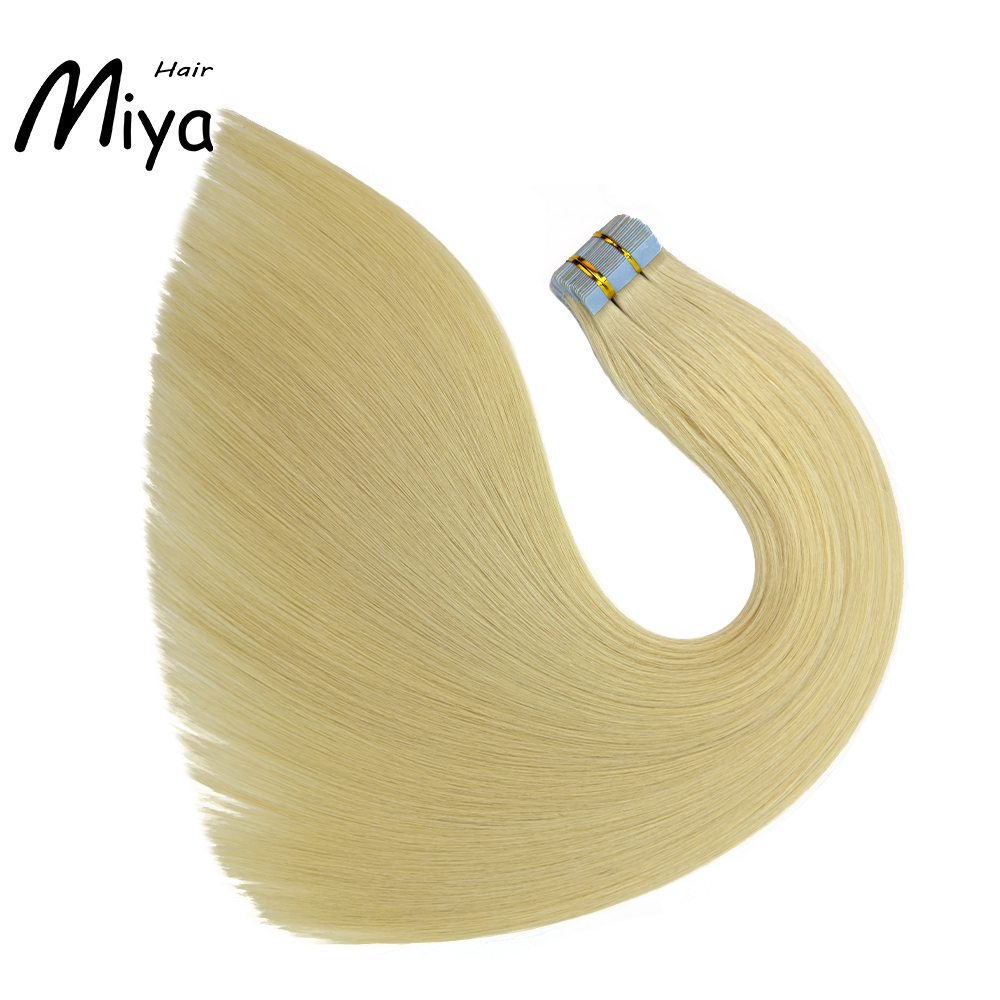 Blonde #613 Virgin Hair Tape Ins Best Quality Double Drawn 100% Cuticle Aligned Human Hair From One Donor Tape Hair 16-30inch Tape In Hair