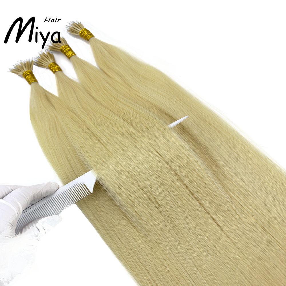 Light Blonde Hair Virgin Hair Nano Ring Hair Best Quality Double Drawn 100% Cuticle Aligned Human Hair From One Donor 16-30inch Nano Bead Hair Extensions Nano Hair