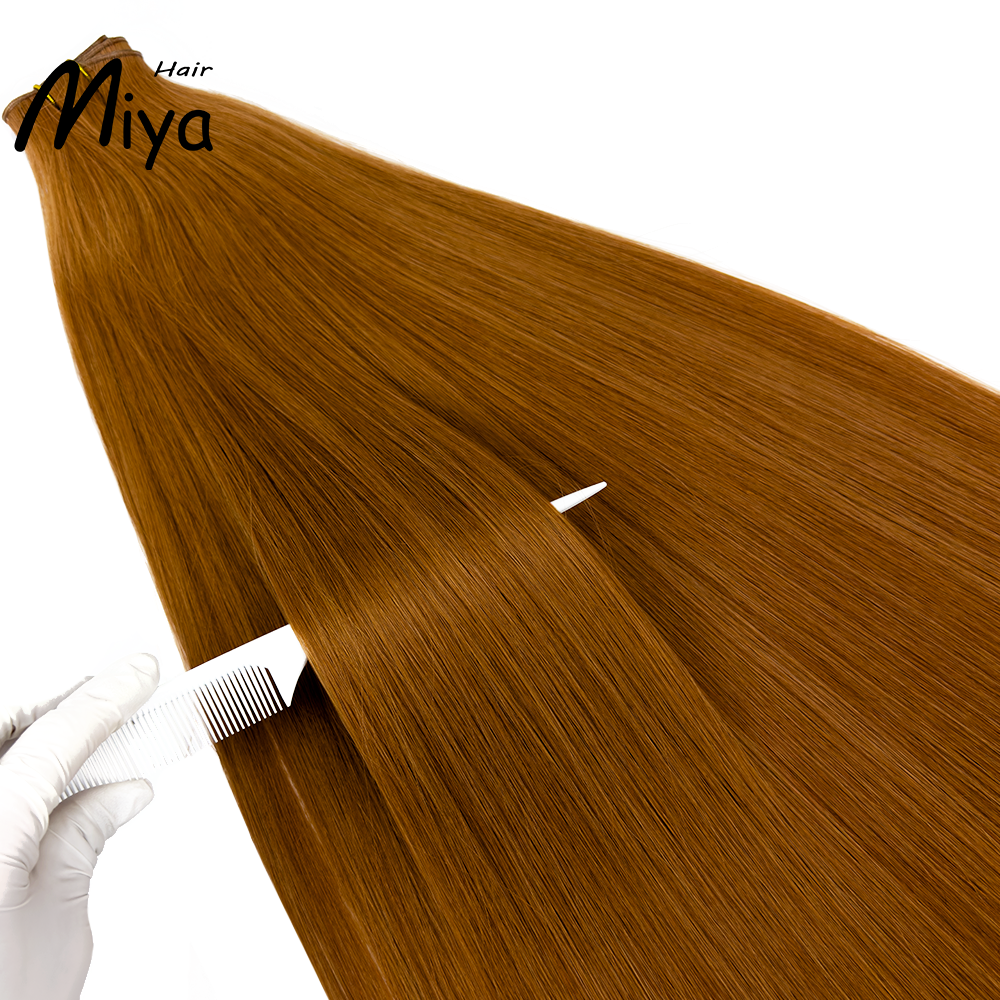 Copper Hair #33 Genius Weft Best Quality Double Drawn 100% Cuticle Aligned Human Hair From One Donor 16-30inch Hair Extensions