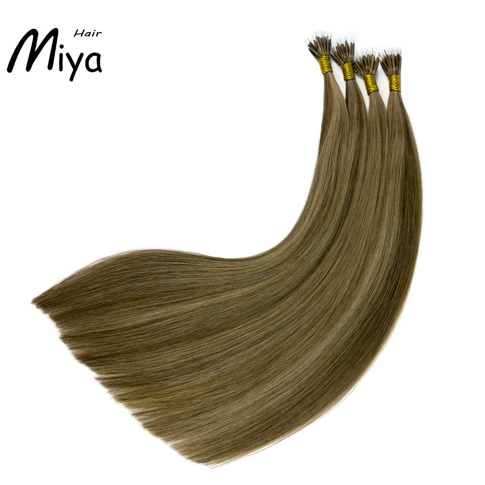 Mixed Nano Virgin Hair Nano Ring Hair Best Quality Double Drawn 100% Cuticle Aligned Human Hair From One Donor 16-30inch Nano Bead Hair Extensions Nano Hair