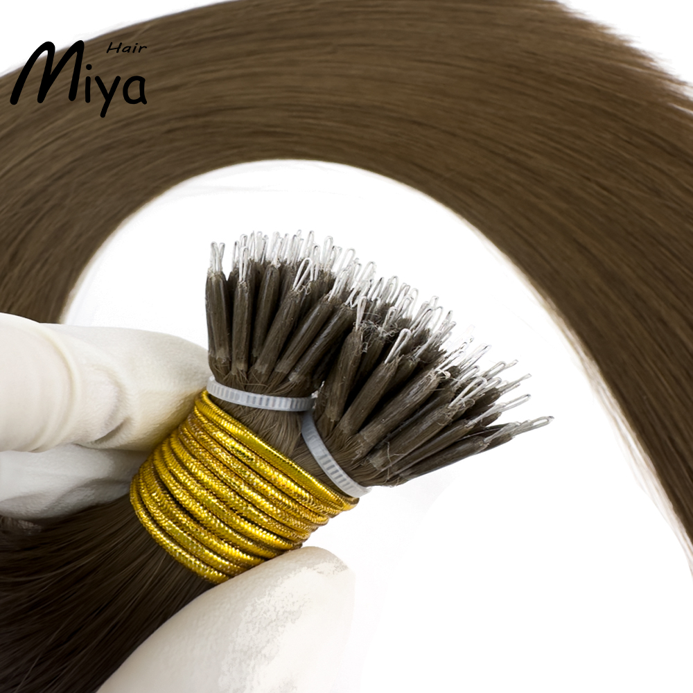 Dark Brown Nano Virgin Hair Nano Ring Hair Best Quality Double Drawn 100% Cuticle Aligned Human Hair From One Donor 16-30inch Nano Bead Hair Extensions Nano Hair