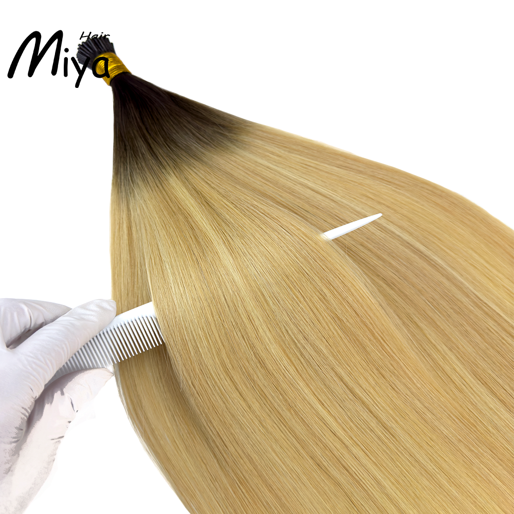 Balayage Blonde I Tip Hair Best Quality Double Drawn 100% Cuticle Aligned Human Hair From One Donor 16-30inch