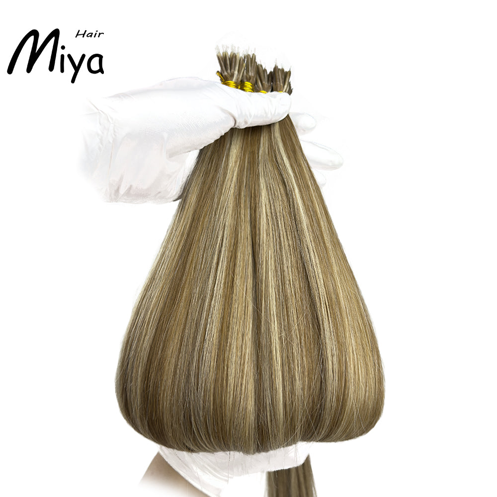 Piano Nano Highlight Virgin Hair Nano Ring Hair Best Quality Double Drawn 100% Cuticle Aligned Human Hair From One Donor 16-30inch Nano Bead Hair Extensions Nano Hair