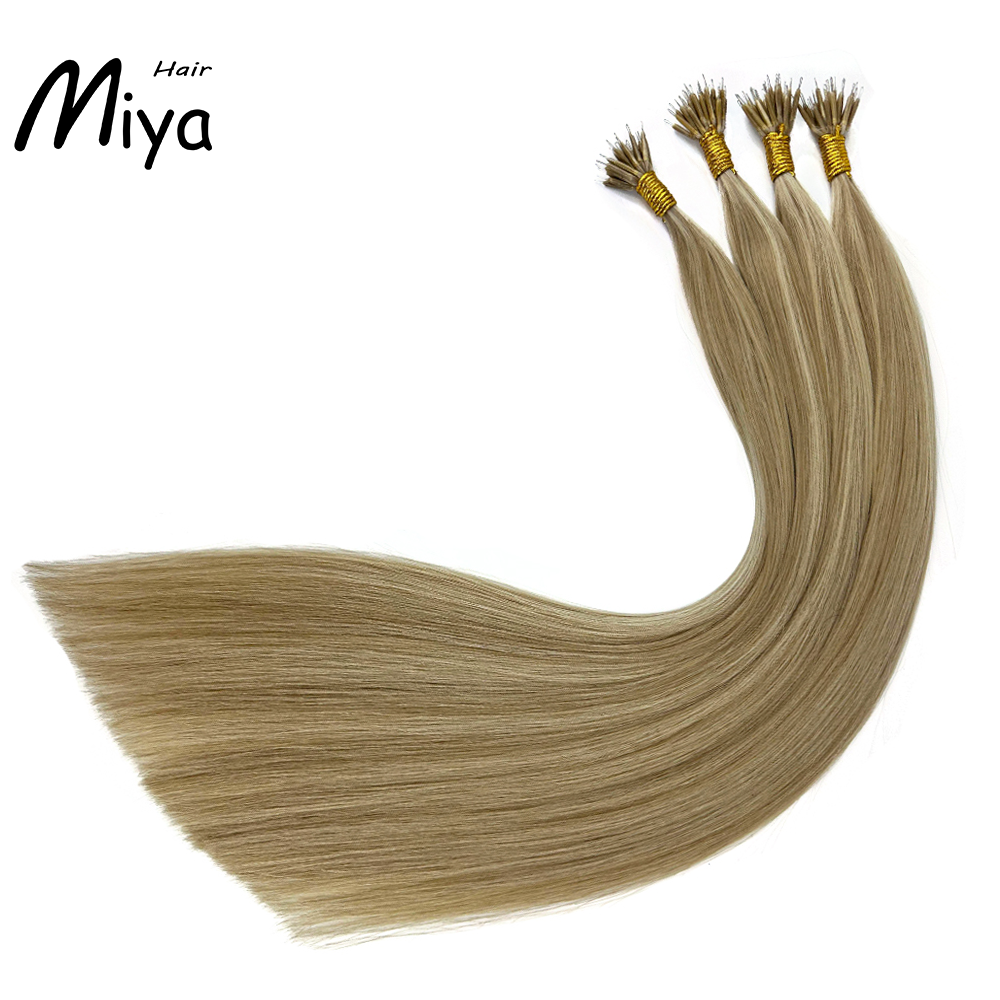 Piano Hair Highlight Nano Virgin Nano Ring Hair Best Quality Double Drawn 100% Cuticle Aligned Human Hair From One Donor 16-30inch Nano Bead Hair Extensions Nano Hair