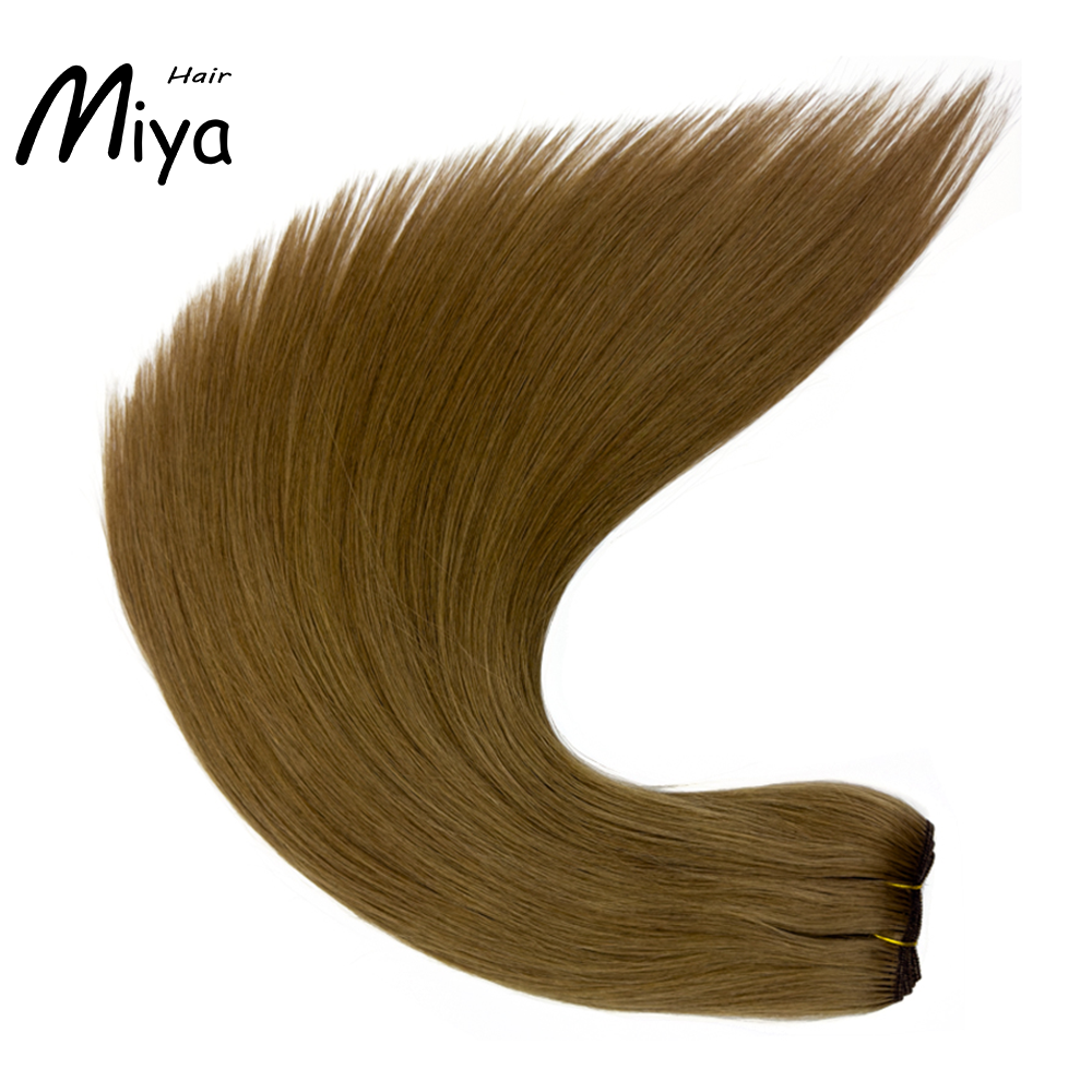 Brown Hair Bundles Best Quality Double Drawn 100% Cuticle Aligned Human Hair Extensions From One Donor Machine Weft Volume Weft Hair Weft Hair Bundles