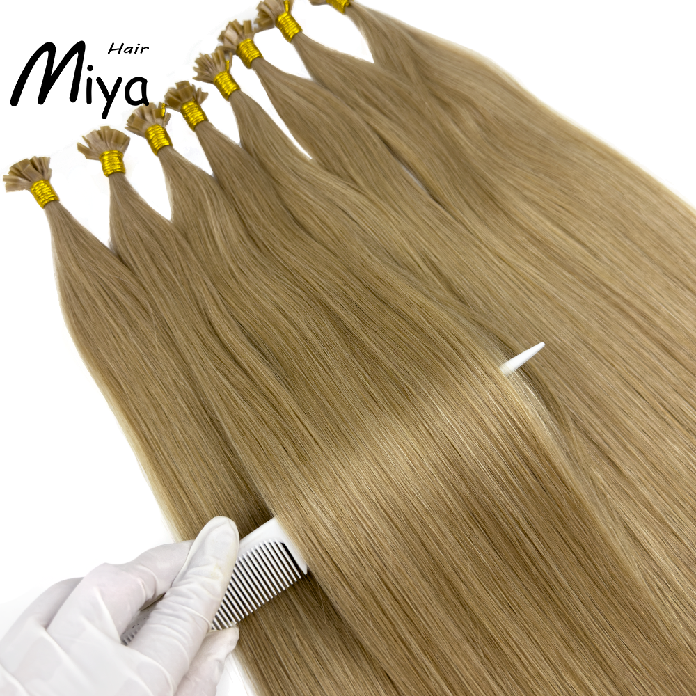 Mixed Hair Keratin Hair Virgin Hair Best Quality Double Drawn 100% Cuticle Aligned Human Hair From One Donor 16-30inch Flat Tip Hair Unprocessed Hair
