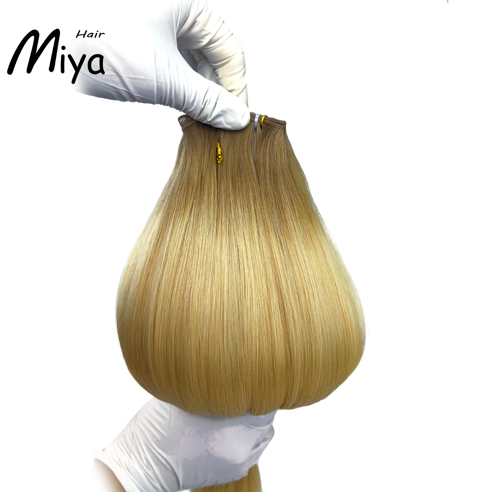 Ombre Hair Blonde Genius Weft Best Quality Double Drawn 100% Cuticle Aligned Human Hair From One Donor 16-30inch Human Hair Extensions