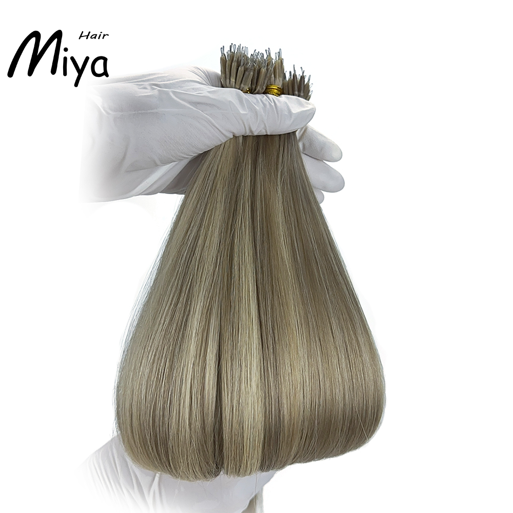 Piano Nano Highlight Hair Virgin Hair Nano Ring Hair Best Quality Double Drawn 100% Cuticle Aligned Human Hair From One Donor 16-30inch Nano Bead Hair Extensions Nano Hair