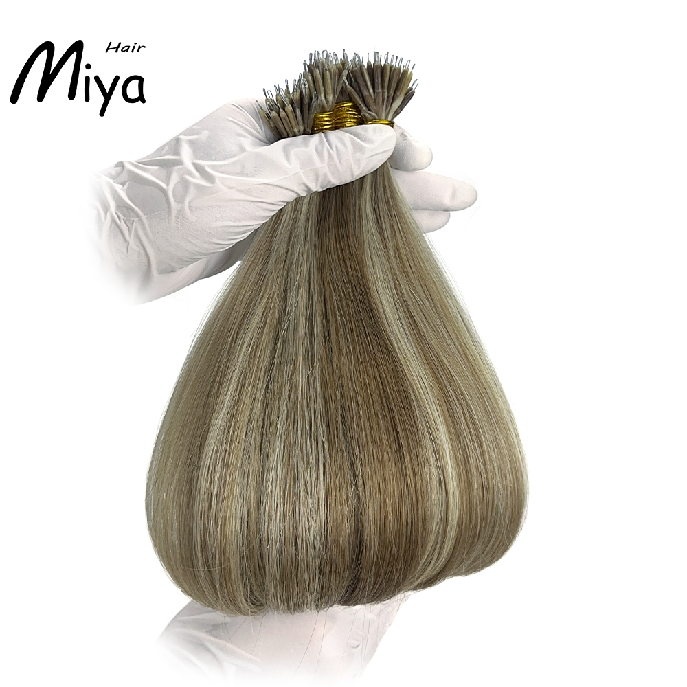 Piano Nano Highlight Virgin Hair Nano Ring Hair Best Quality Double Drawn 100% Cuticle Aligned Human Hair From One Donor 16-30inch Nano Bead Hair Extensions Nano Hair
