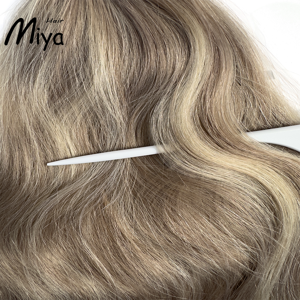 Balayage Nano Ombre Hair Highlight Natural Straight Virgin Nano Ring Hair Best Quality Double Drawn 100% Cuticle Aligned Human Hair From One Donor 18-24inch Nano Bead Hair Extensions Nano Hair