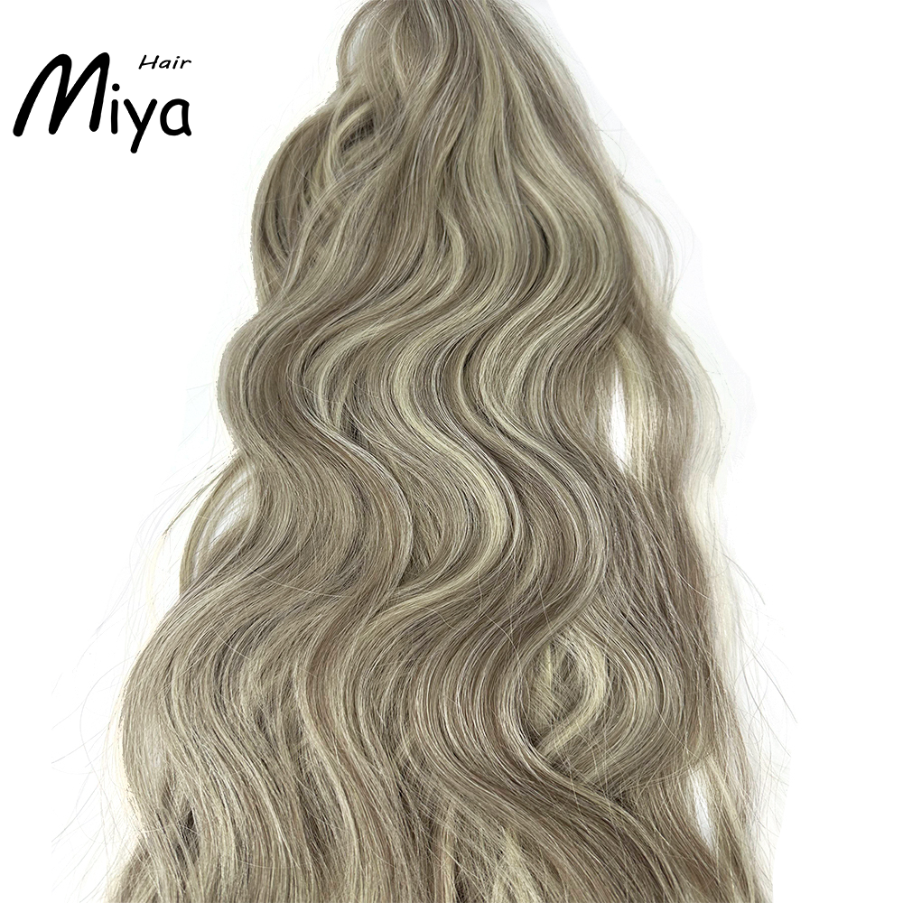 Piano Nano Highlight Natural Straight Virgin Hair Nano Ring Hair Best Quality Double Drawn 100% Cuticle Aligned Human Hair From One Donor 18-24inch Nano Bead Hair Extensions Nano Hair