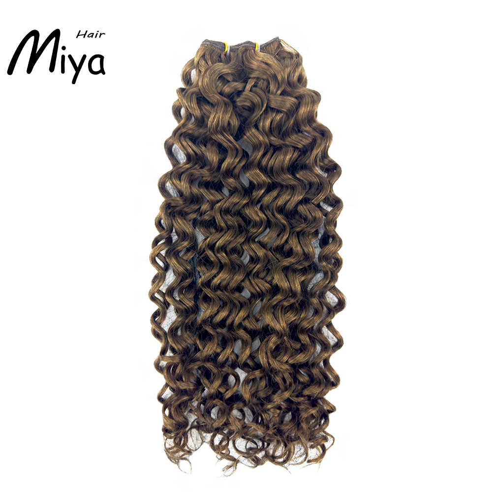 Water Deep Wave Brown Hair Highlight Genius Weft Best Quality Double Drawn 100% Cuticle Aligned Human Hair From One Donor 16-30inch Hair Extensions